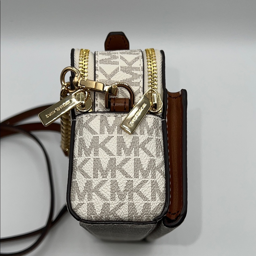 Michael Kors Gray and Brown Crossbody Bag - Picture 6 of 13